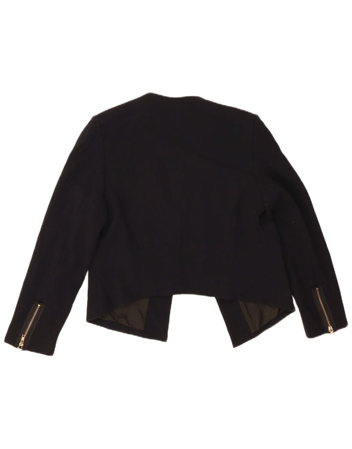 TOPSHOP Womens Bolero Jacket UK 16 Large  Black Polyester