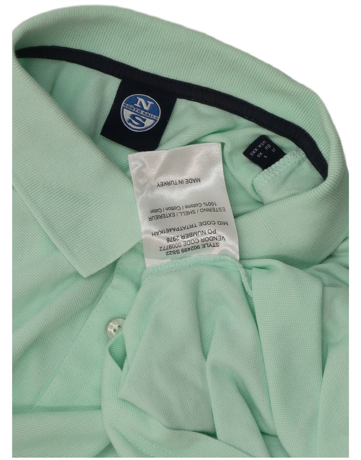 North Sails Mens Polo Shirt Small Turquoise Cotton