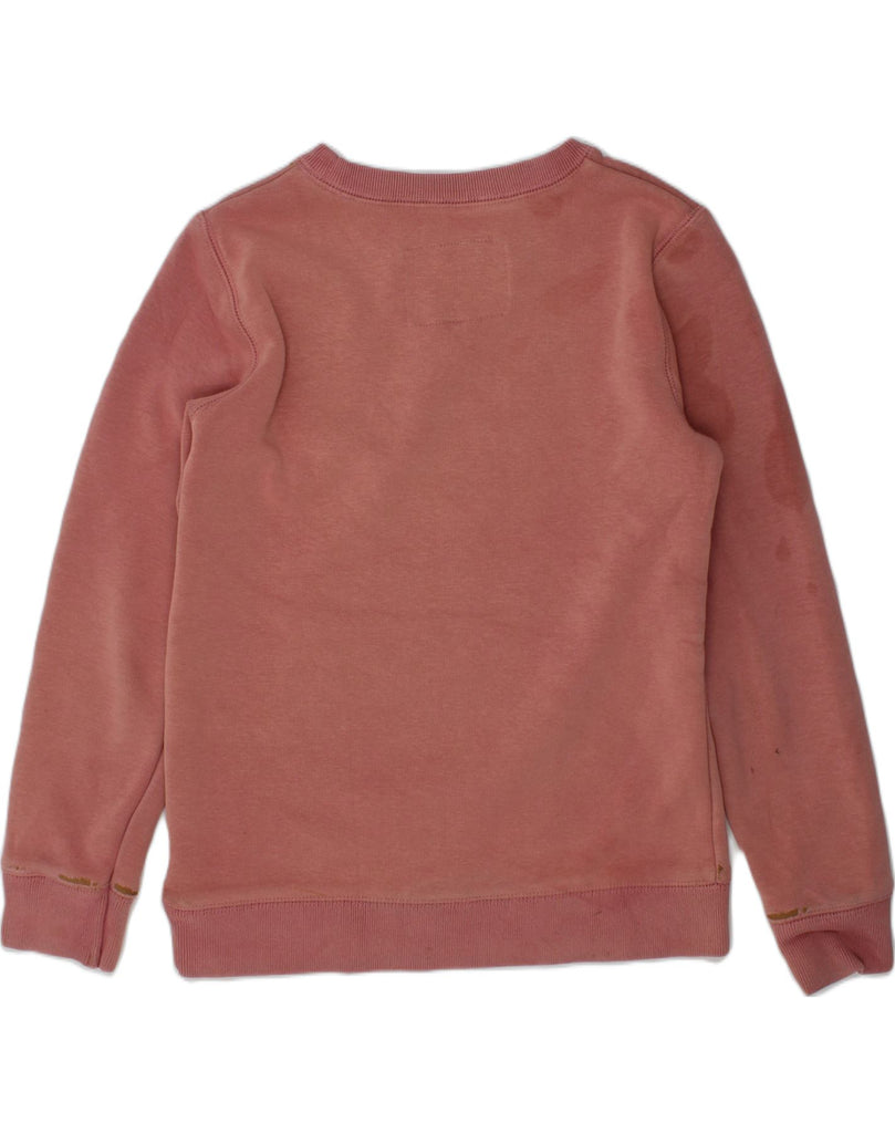 BODEN Girls Sweatshirt Jumper 7-8 Years Maroon Cotton | Vintage Boden | Thrift | Second-Hand Boden | Used Clothing | Messina Hembry 