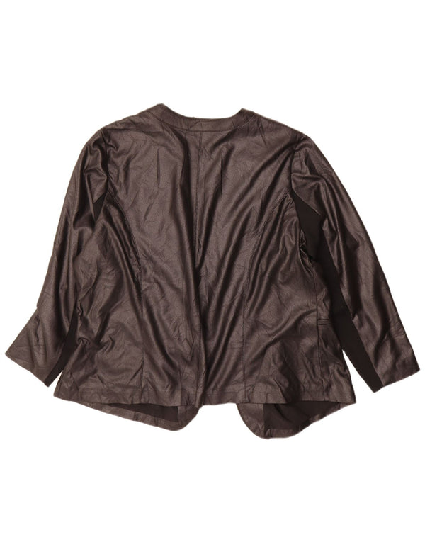 Marks & Spencer Womens Autograph Open Blazer Jacket UK 20 2XL Black