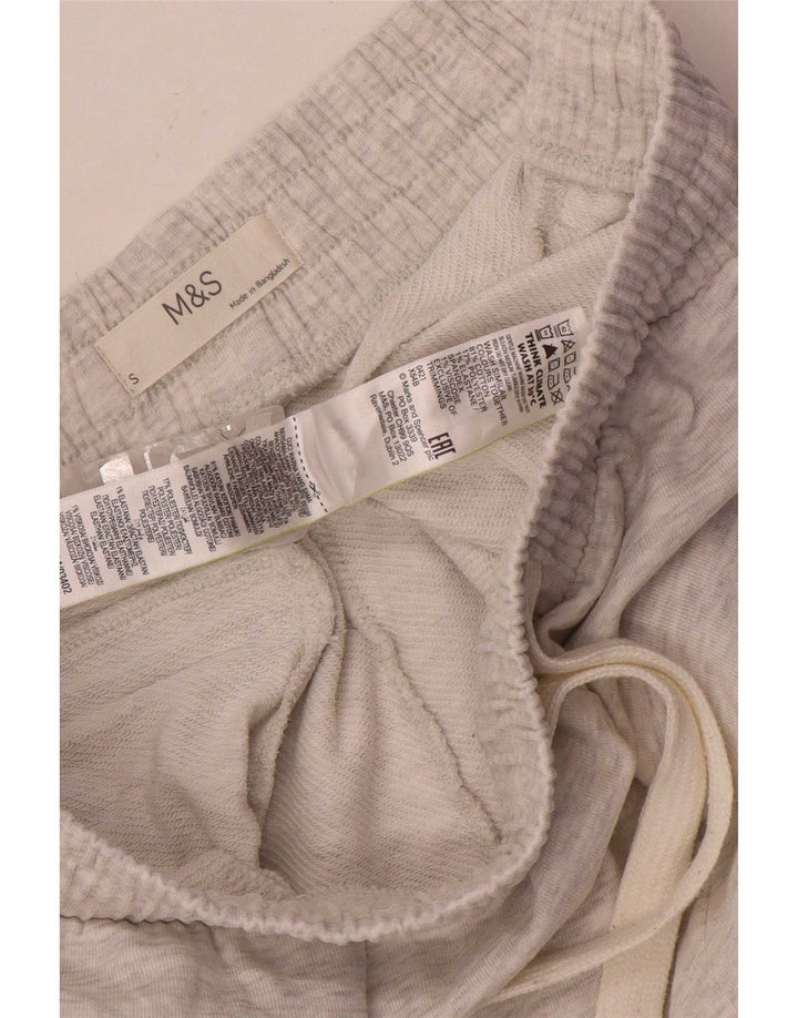 Marks & Spencer Mens Tracksuit Trousers Small Grey Flecked Cotton
