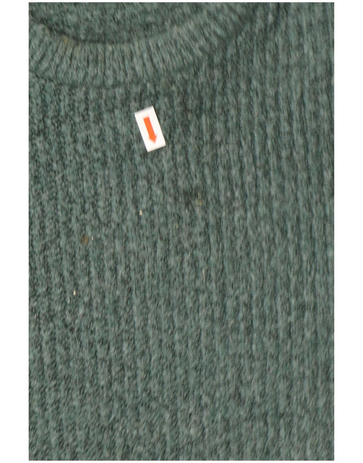 Marks & Spencer Mens Crew Neck Jumper Sweater Large Green Acrylic