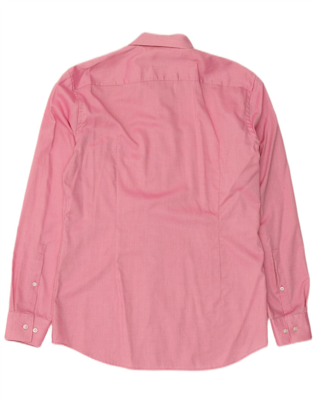 Hugo Boss Mens Slim Fit Shirt Size 39 15 1/2 Medium Pink