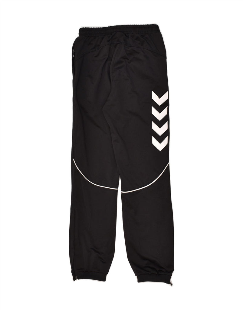 HUMMEL Boys Graphic Tracksuit Trousers Joggers 9-10 Years Black Polyester | Vintage Hummel | Thrift | Second-Hand Hummel | Used Clothing | Messina Hembry 