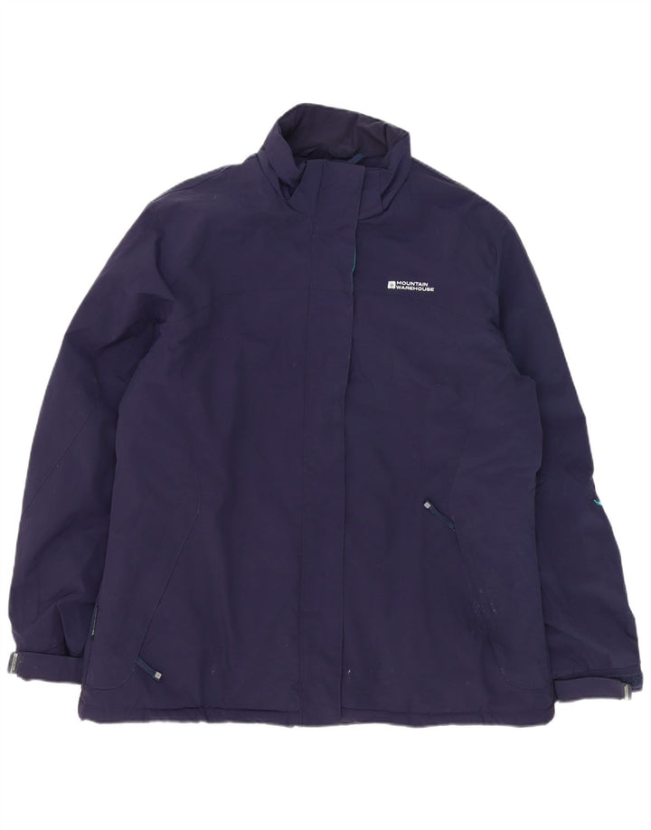 Mountain Warehouse Womens Windbreaker Jacket UK 20 2XL Navy Blue Polyester