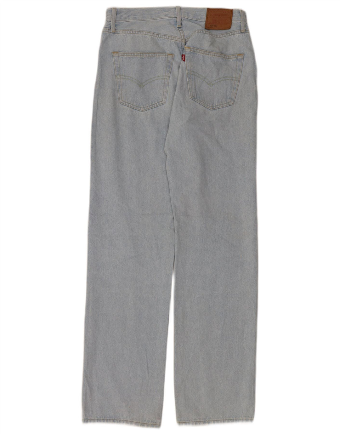LEVI'S Womens 501 Straight Jeans W26 L32 Blue Cotton