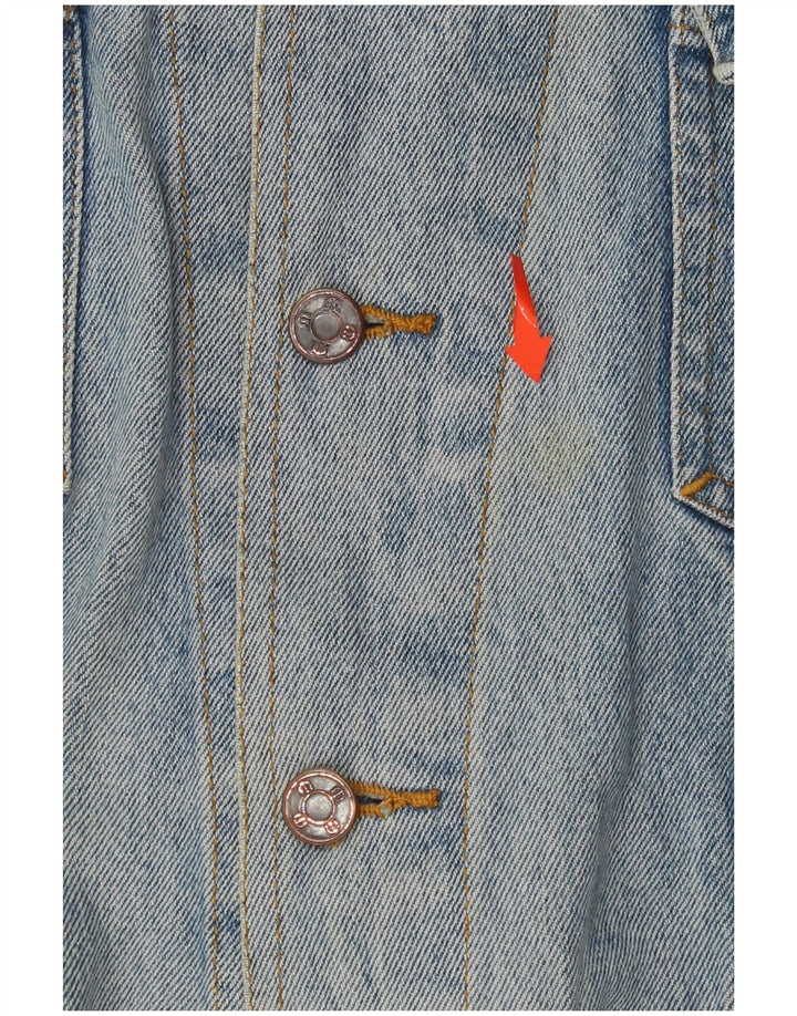MICHELANGELO Mens Denim Jacket UK 40 Large Blue