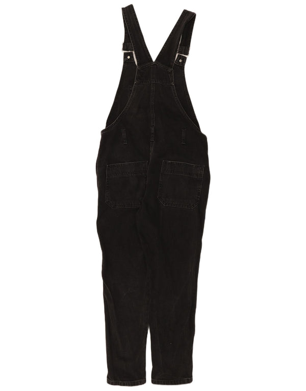 Topshop Womens Moto Dungarees Tapered Jeans UK 10 Small W32 L25 Black