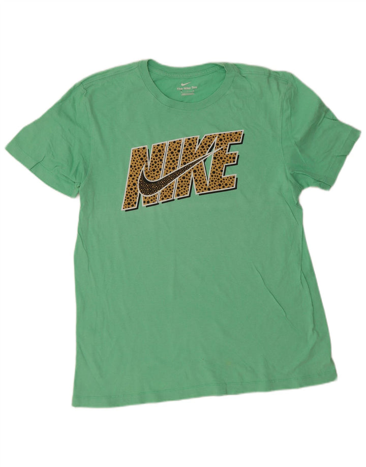 Nike Mens Graphic T-Shirt Top Medium Green