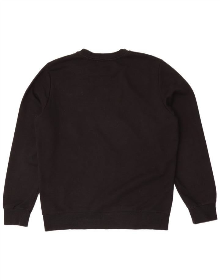 Diesel Mens Graphic Sweatshirt Jumper Medium Black Cotton