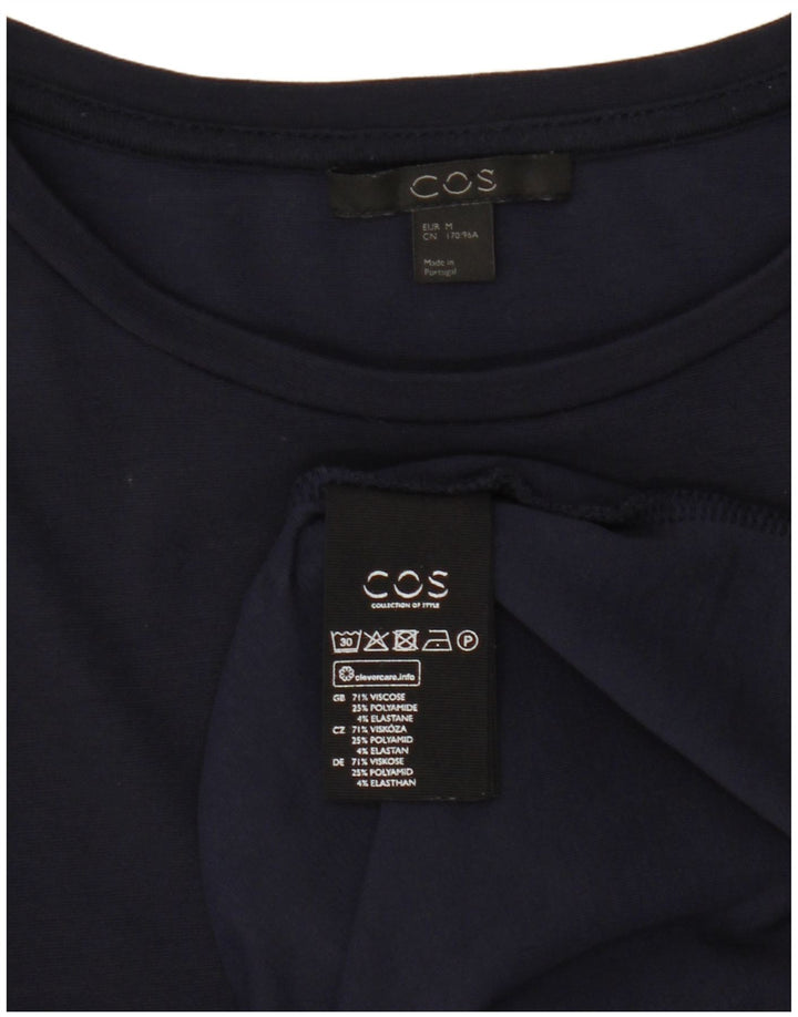 Cos Womens Tent Dress UK 14 Medium Navy Blue Viscose