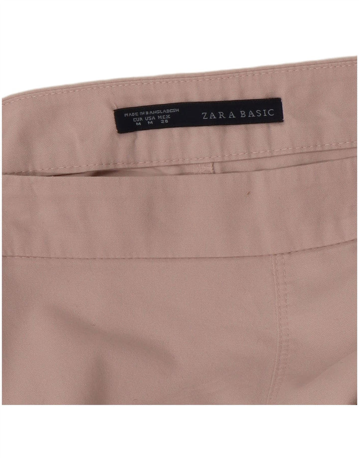 Zara Womens Straight Casual Trousers Medium W30 L27 Pink