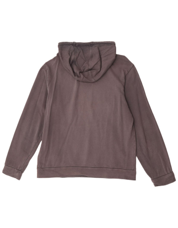 Calvin Klein Mens Graphic Hoodie Jumper Large Grey Cotton