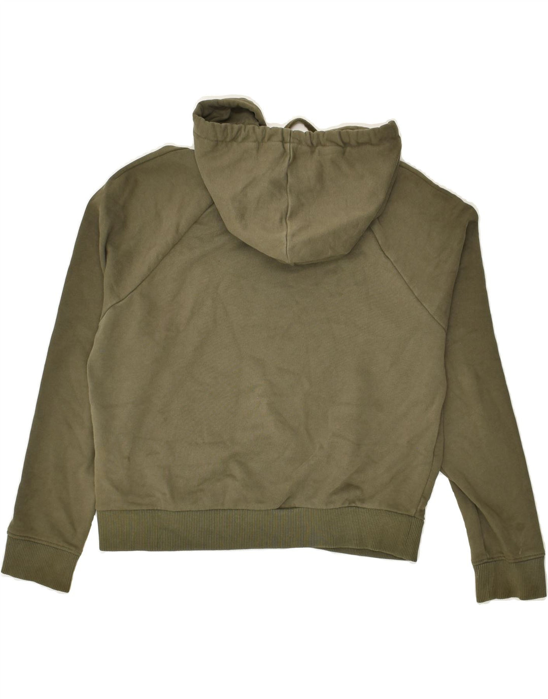 VANS Womens Graphic Hoodie Jumper UK 6 XS Khaki Cotton | Vintage Vans | Thrift | Second-Hand Vans | Used Clothing | Messina Hembry 