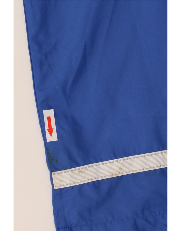 Asics Mens Tracksuit Trousers Medium  Blue Colourblock Polyester