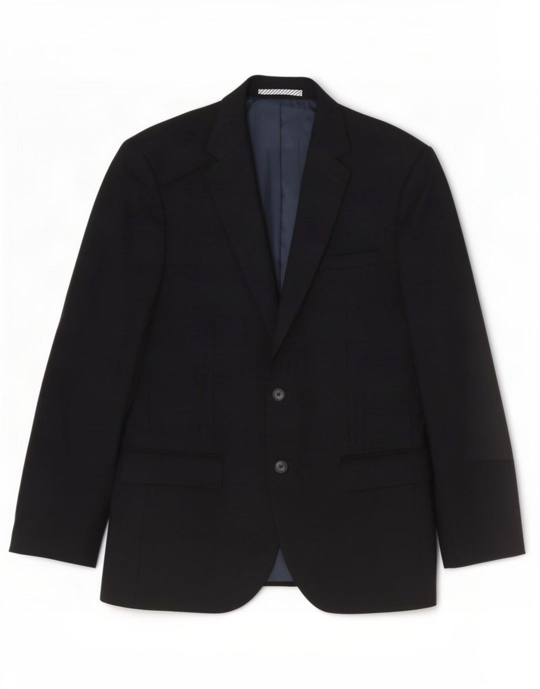 Marks & Spencer Mens 2 Button Blazer Jacket UK 38 Medium Black Wool