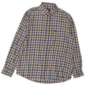 CARRERA Mens Regular Fit Flannel Shirt Large Blue Check Cotton