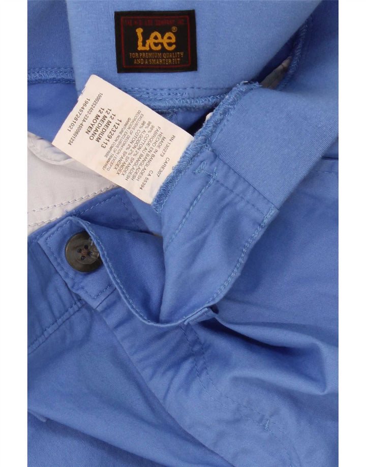 Lee Womens Cargo Bermuda Shorts US 12 Large W32  Blue Cotton