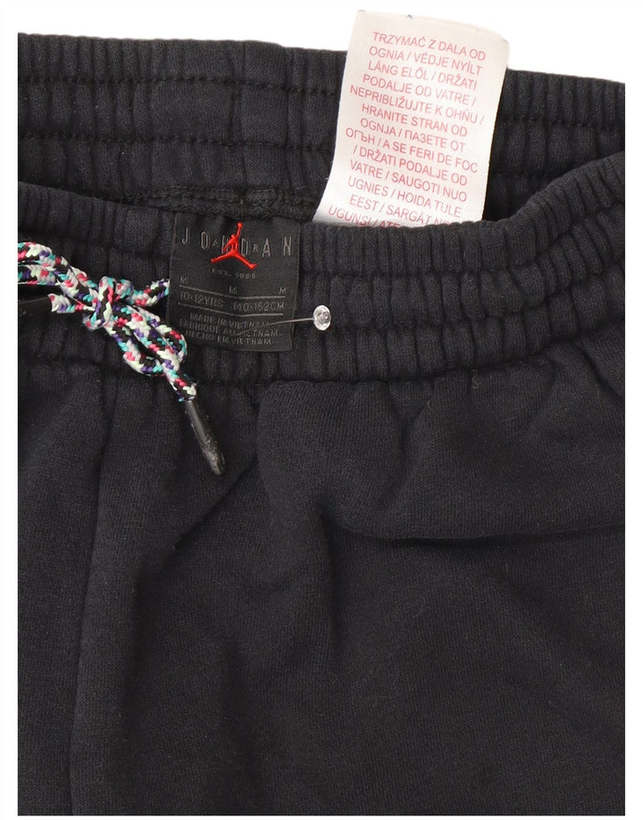 Jordan Boys Graphic Tracksuit Trousers Joggers 10-11 Years Medium Black