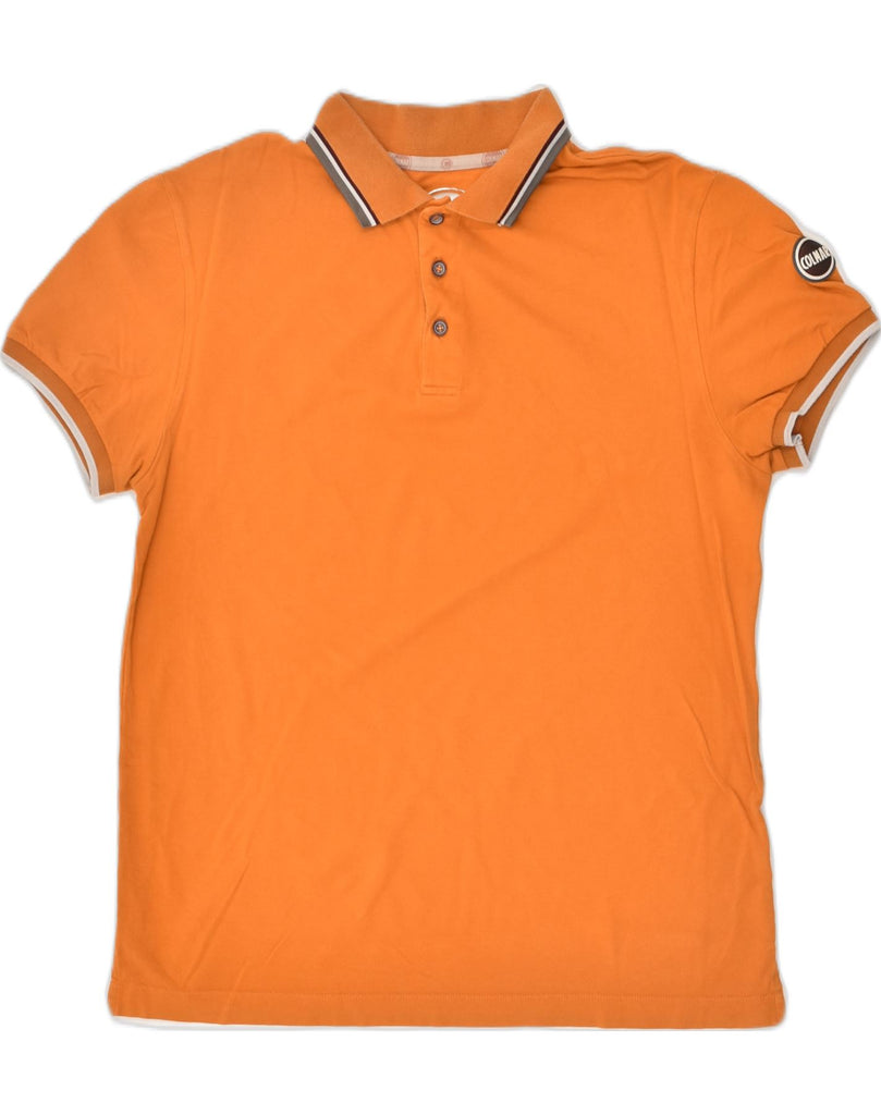 COLMAR Mens Polo Shirt Medium Orange | Vintage Colmar | Thrift | Second-Hand Colmar | Used Clothing | Messina Hembry 