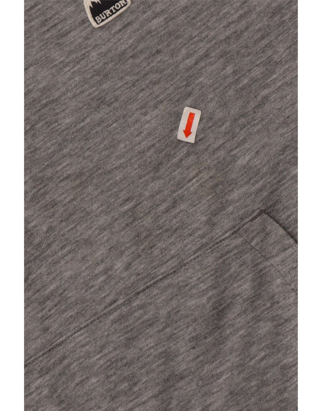 Burton Womens Hooded Top Long Sleeve UK 10 Small Grey Flecked Polyester