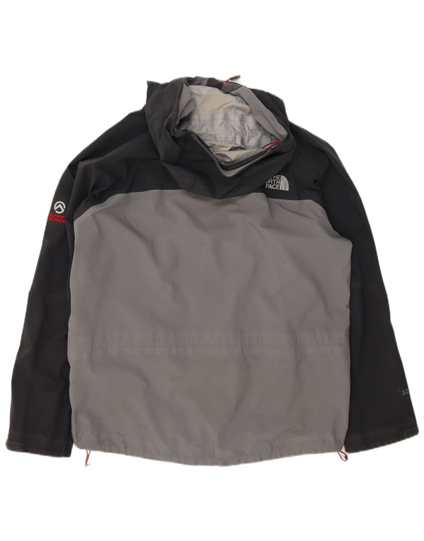 The North Face Mens Hooded Rain Jacket UK 40 Large Grey Colourblock