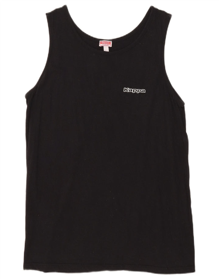Kappa Mens Vest Top Large Black Cotton