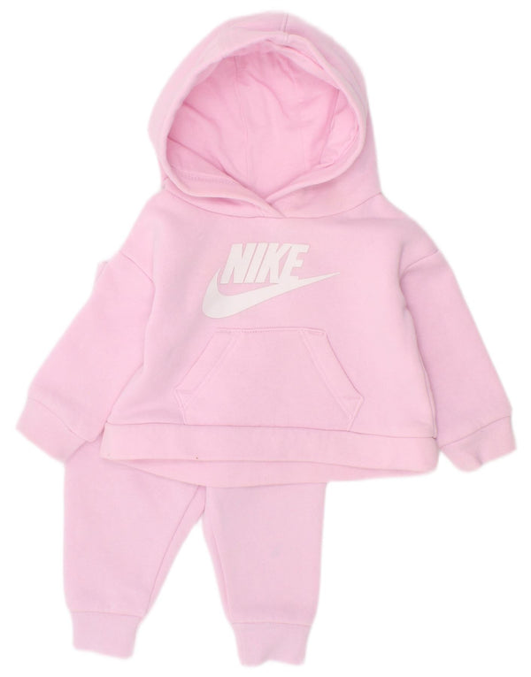 Nike Baby Girls Graphic Hooded Full Tracksuit 0-3 Months Pink