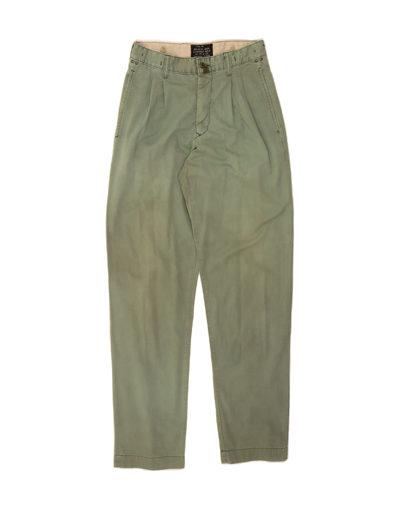 AVIREX Mens Pegged Chino Trousers W30 L34 Green Cotton Vintage Avirex and Second-Hand Avirex from Messina Hembry 