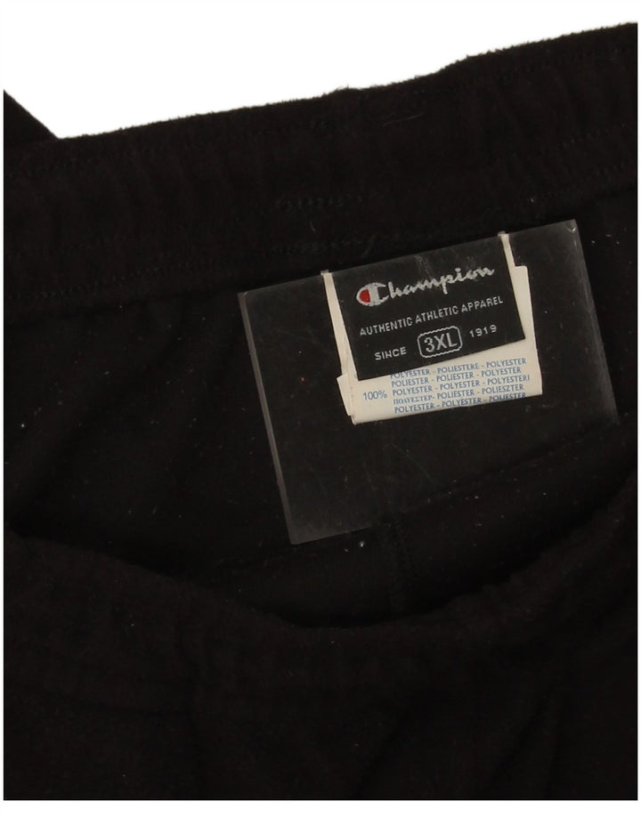 Champion Mens Fleece Tracksuit Trousers 3XL  Black Polyester