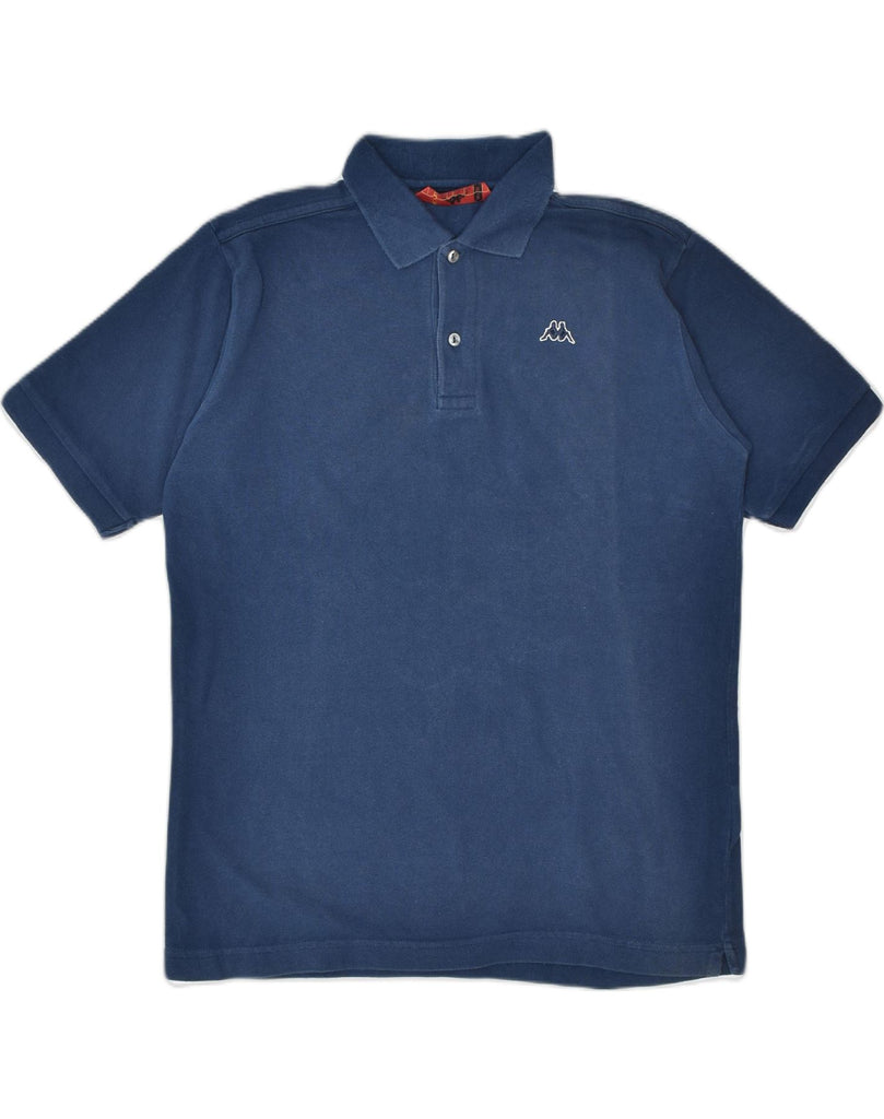 KAPPA Mens Polo Shirt Medium Navy Blue Cotton | Vintage | Thrift | Second-Hand | Used Clothing | Messina Hembry 