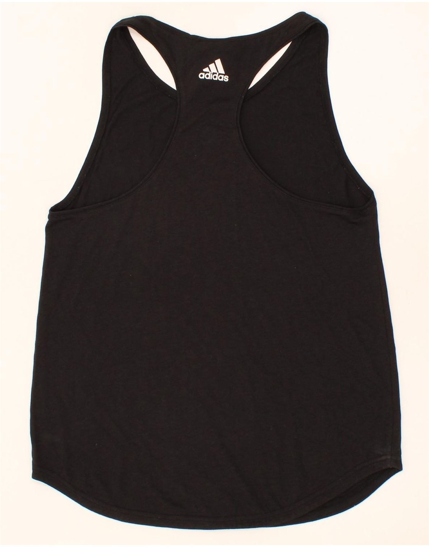 Adidas black vest top deals