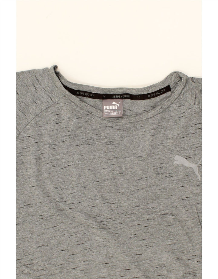 PUMA Mens T-Shirt Top Large Grey Flecked Cotton Vintage Puma and Second-Hand Puma from Messina Hembry 