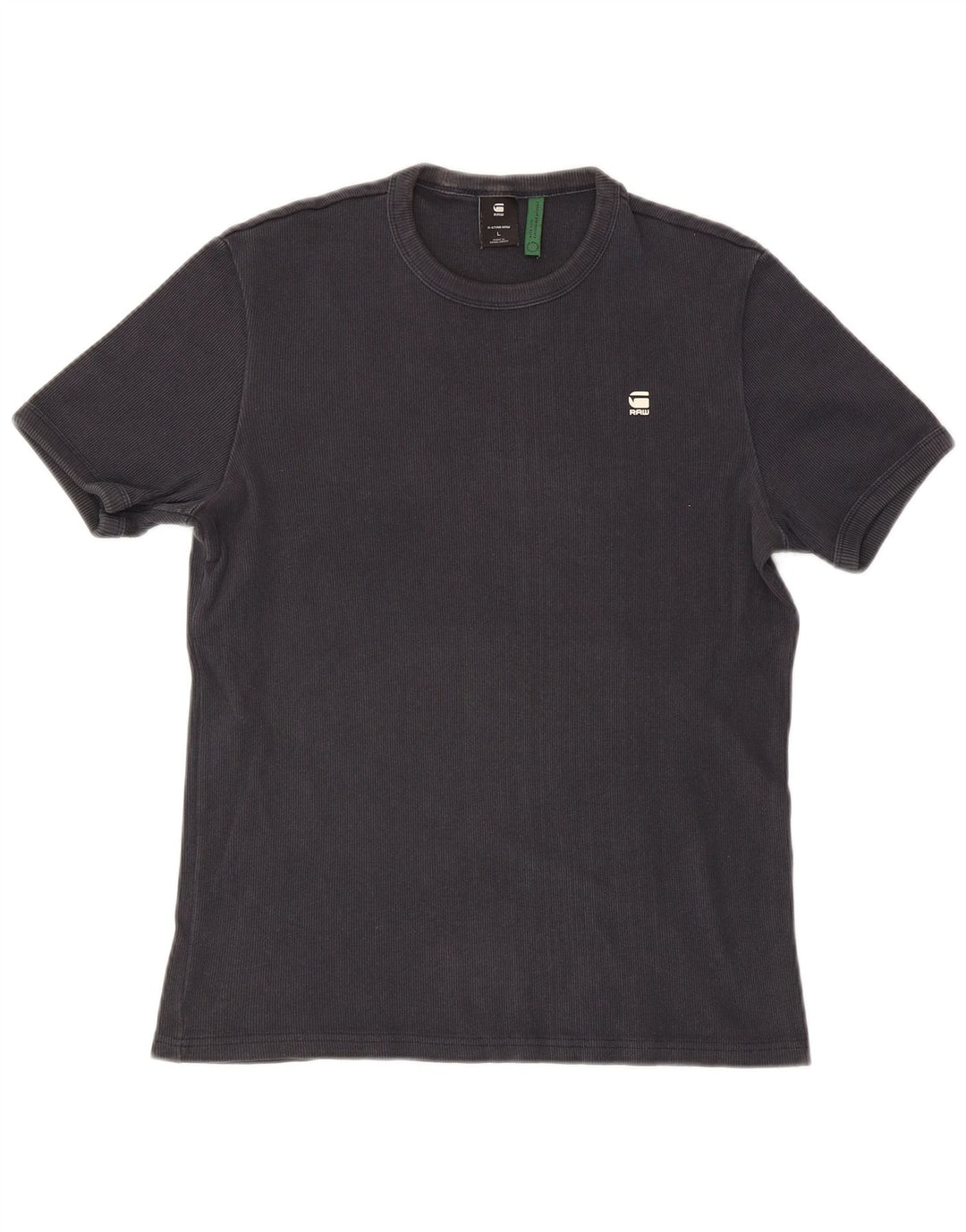 G-Star Mens T-Shirt Top Large Black Cotton