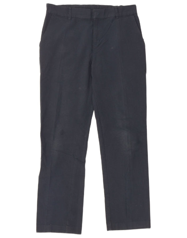 Marks & Spencer Boys Straight Chino Trousers 12-13 Years W28 L26 Navy Blue
