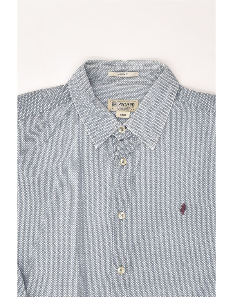 MARLBORO Mens Custom Fit Shirt XL Grey Cotton | Vintage Marlboro | Thrift | Second-Hand Marlboro | Used Clothing | Messina Hembry 