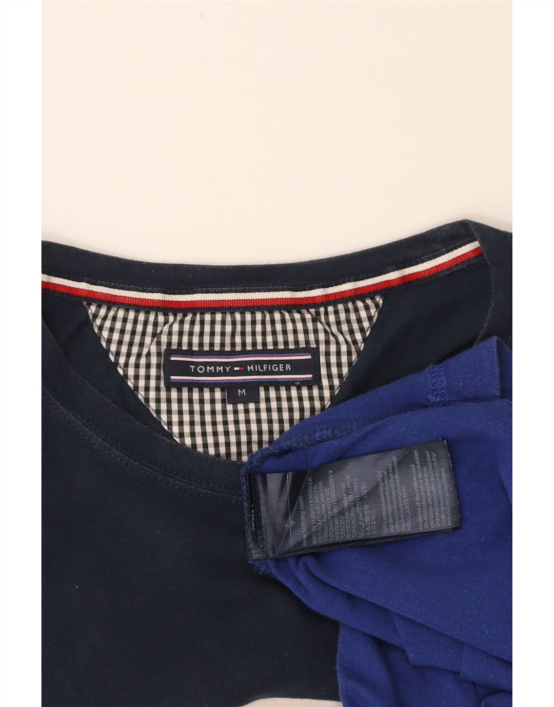 TOMMY HILFIGER Mens Graphic T-Shirt Top Medium Multicoloured Colourblock