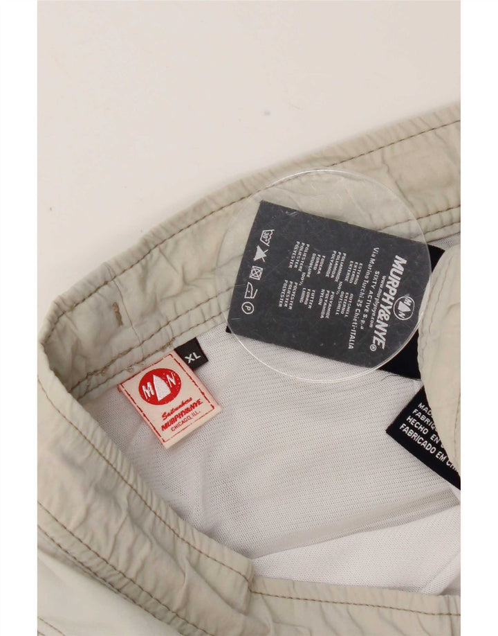 Murphy & Nye Mens Swimming Shorts XL Grey Nylon