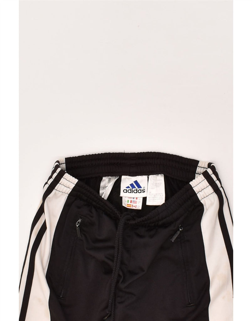 ADIDAS Boys Tracksuit Trousers 11-12 Years Black Polyester | Vintage Adidas | Thrift | Second-Hand Adidas | Used Clothing | Messina Hembry 