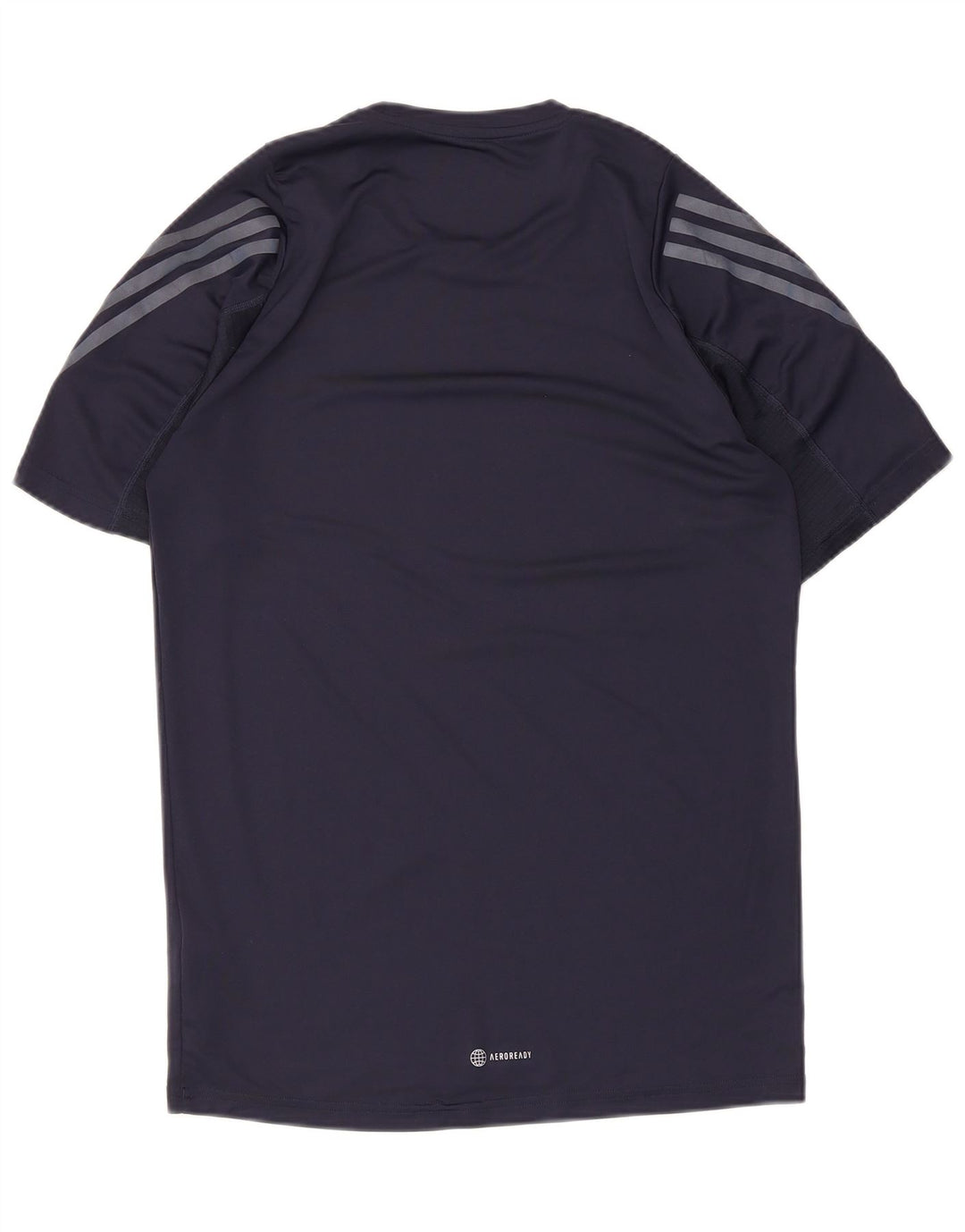 Adidas Mens Aeroready T-Shirt Top Medium Navy Blue Polyester