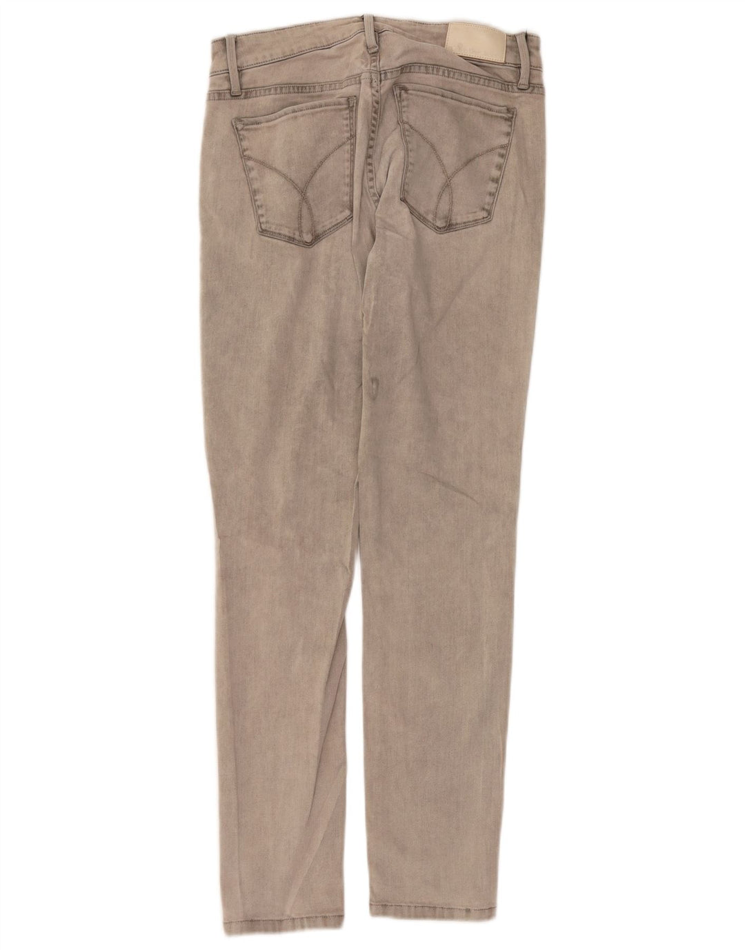 CALVIN KLEIN Womens Slim Jeans W30 L30 Grey Cotton