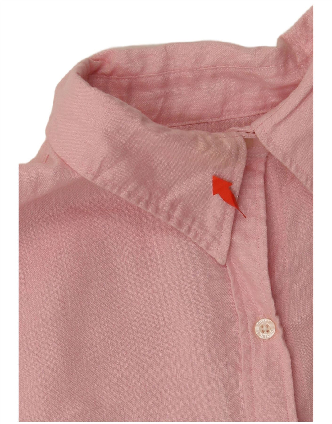 CHAPS Womens Classic Loose Fit Shirt UK 18 XL Pink Linen