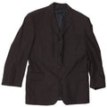 JAEGER Mens 4 Button Blazer Jacket IT 50 Large Grey Check Wool