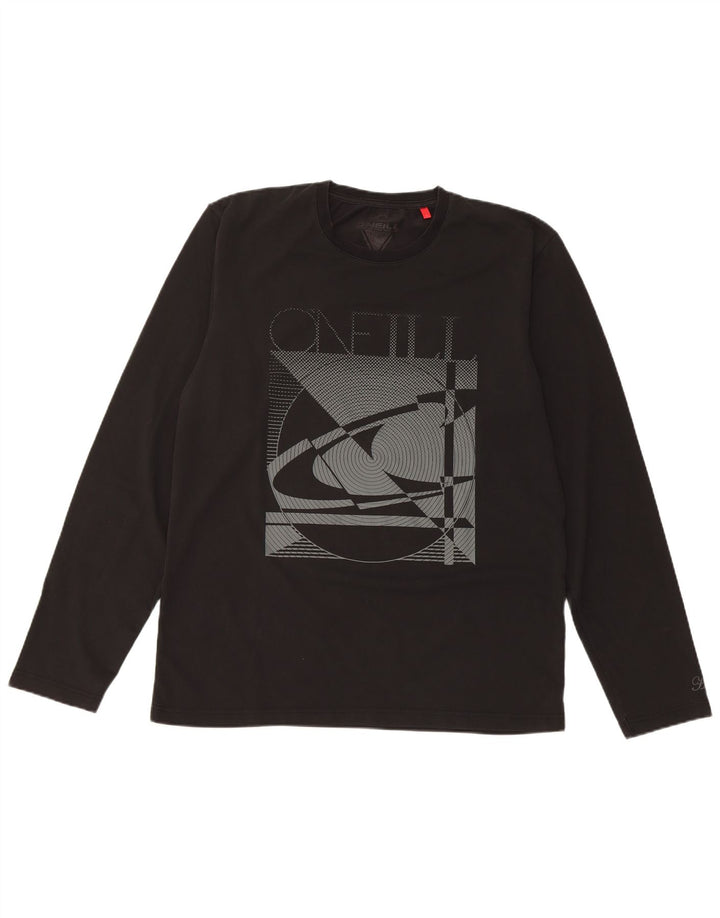 O'Neill Mens Graphic Top Long Sleeve Large Black