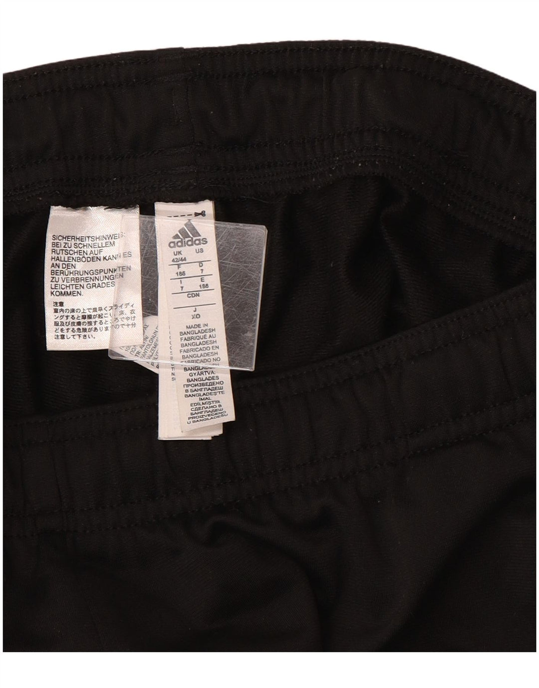 Adidas Mens Tracksuit Trousers UK 42/44 Large  Black Polyester