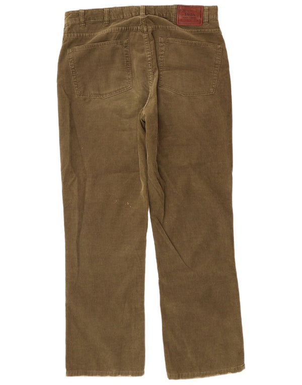 Polo Ralph Lauren Mens Straight Corduroy Trousers W36 L32 Khaki Classic