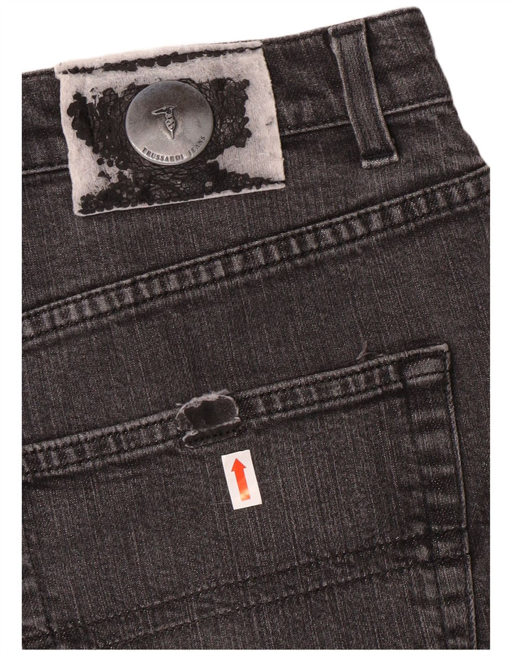 TRUSSARDI Mens Straight Jeans W36 L29  Grey