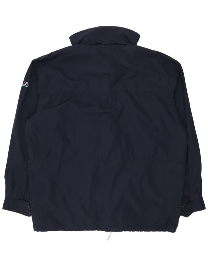 Fila Mens Hooded Utility Jacket IT 56 3XL Navy Blue Polyester