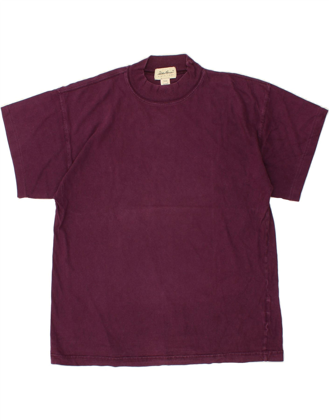 EDDIE BAUER Mens T-Shirt Top Large Purple Cotton Vintage Eddie Bauer and Second-Hand Eddie Bauer from Messina Hembry 