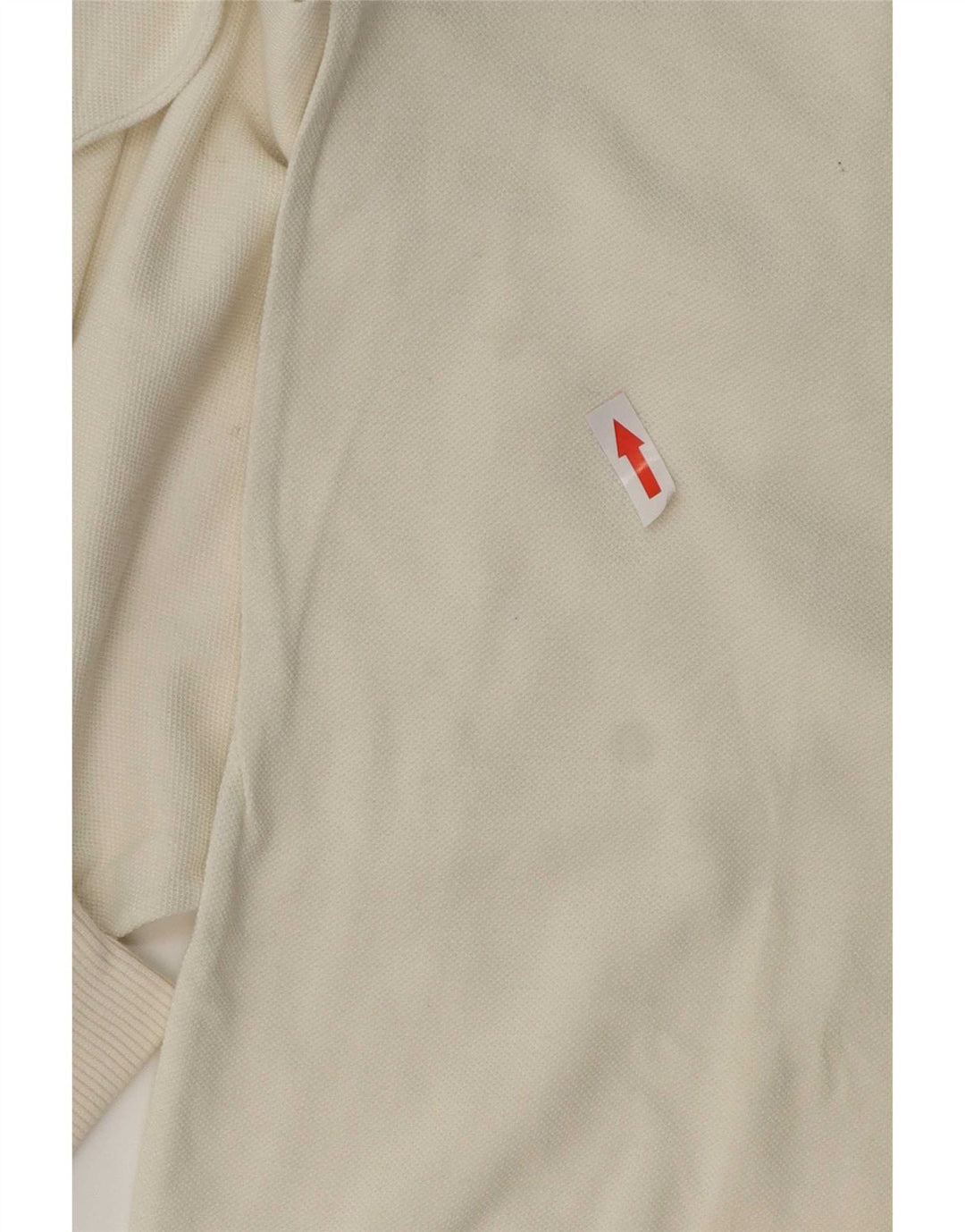 Trussardi Mens Long Sleeve Polo Shirt Large White